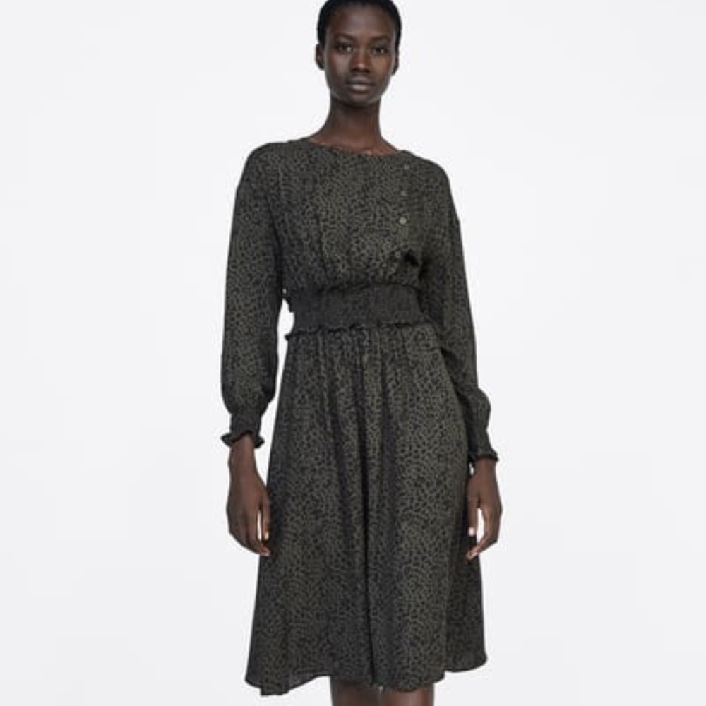 Zara animal print dress
